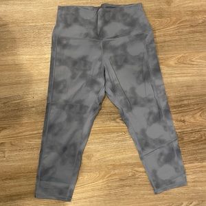 Two athletic leggings, silky material